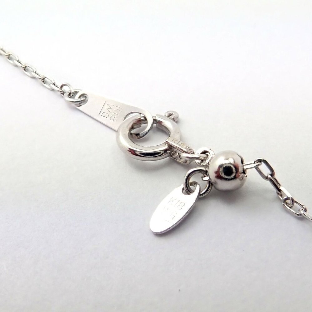Authentic! Loree Rodkin 18k White Gold Diamond Skull Crossbones Pendant Necklace - Picture 8 of 10